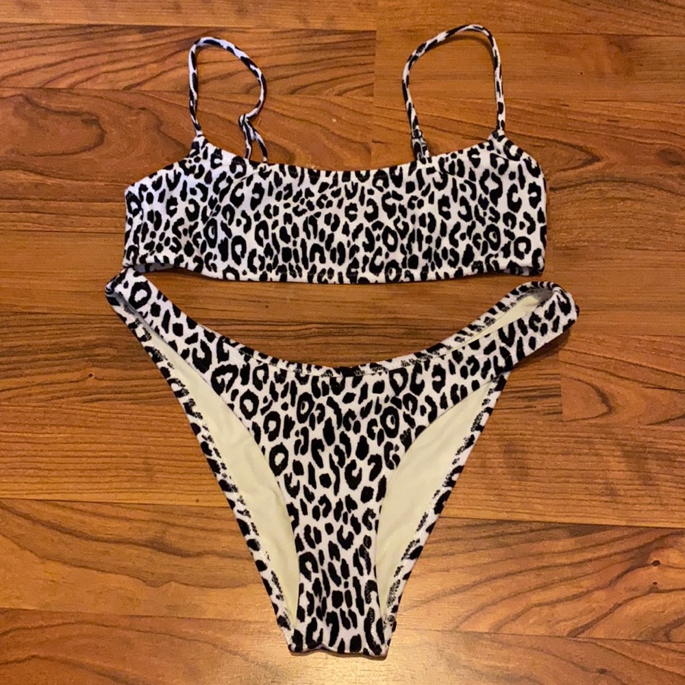 Triangl Mica Powder Leopard Bikini XS